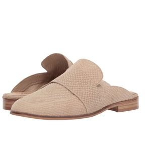 Free People At Ease Loafer Backless Mule in Beige